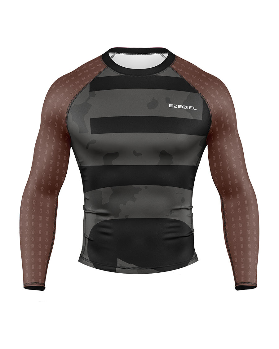 Stylish Rash Guard | Brown Belt Rash Guard | Ezeqiel