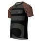 Competição brown belt short sleeves rash guard front