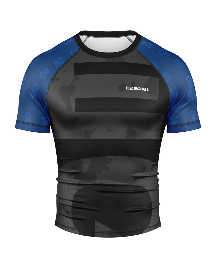 Rashguard de compétition à manches courtes pour ceinture bleue